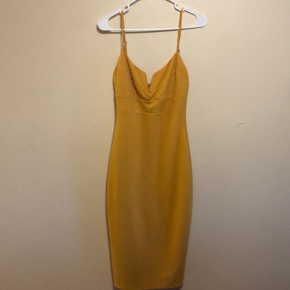 Hot Miami Styles | Dresses | Hot Miami Styles Mustard Yellow Gold ...